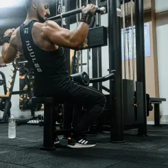 puede ser una foto que se tomó en el gymnasio