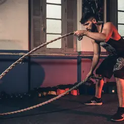 puede ser una foto que se tomó en el gymnasio